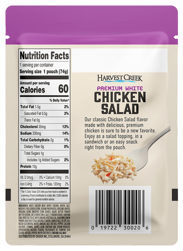 Chicken Salad 2.6oz Pouch (Case of 12)