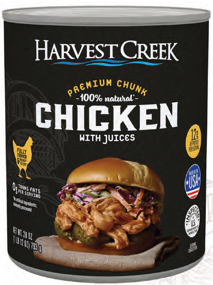 Premium Chunk Chicken with Juices, 28 OZ Can ALL NATURAL